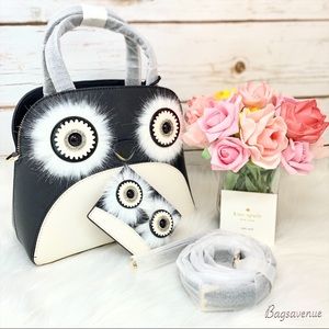 Kate spade set Cameron small Lottie penguin black